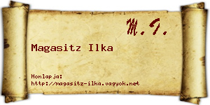 Magasitz Ilka névjegykártya
